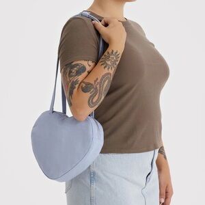 Baggu Nylon Heart Bag in Mist